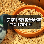 宁德时代抛售全球锂矿巨头全部股份!(图4) 宁德时代抛售全球锂矿巨头全部股份!(图4)