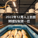 2022年12月人工智能领域投融资一览(图2) 2022年12月人工智能领域投融资一览(图2)