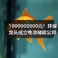 1000000000元!环保龙头成立电池储能公司(图2) 1000000000元!环保龙头成立电池储能公司(图2)