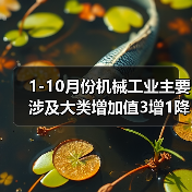 1-10月份机械工业主要涉及大类增加值3增1降(图2) 1-10月份机械工业主要涉及大类增加值3增1降(图2)