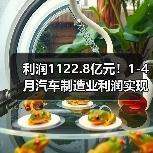 利润1122.8亿元！1-4月汽车制造业利润实现正增长（图1）