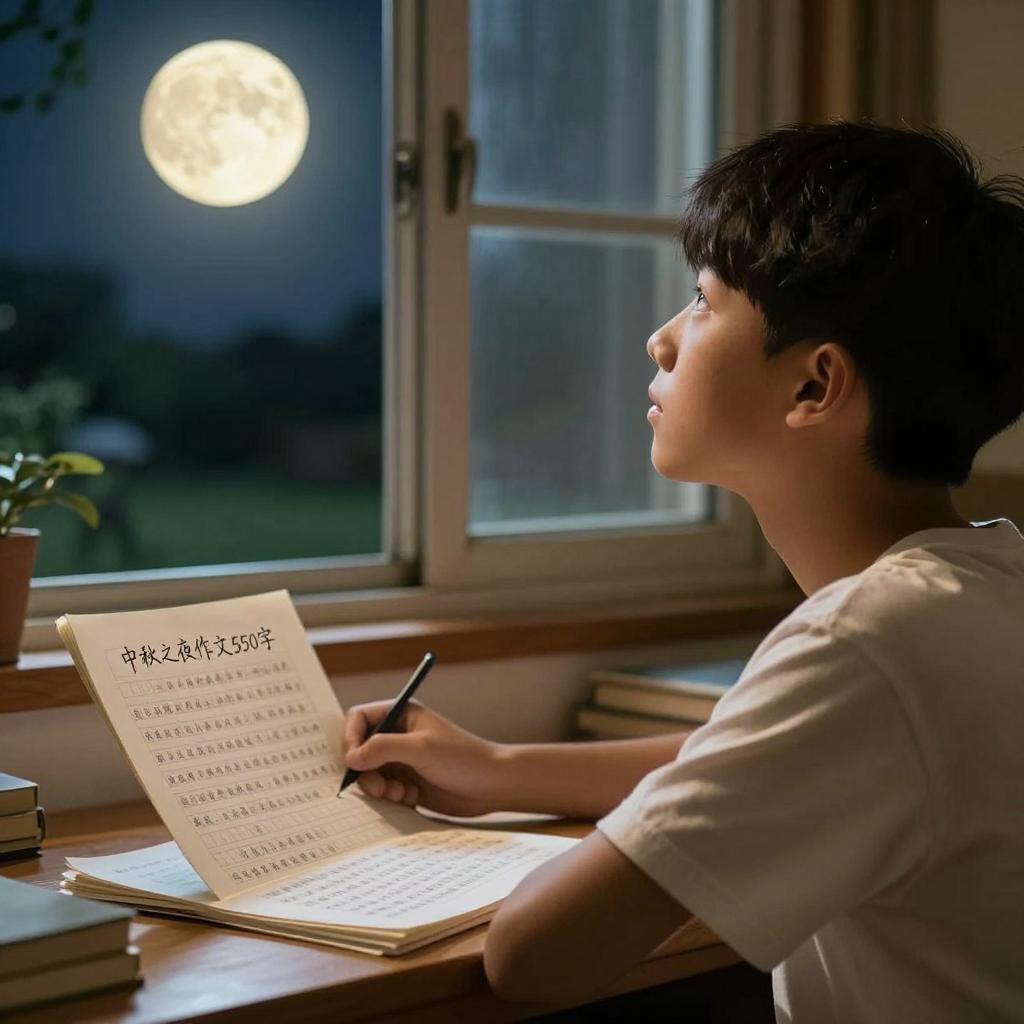 中秋之夜作文550字 中秋之夜作文550字第一张图