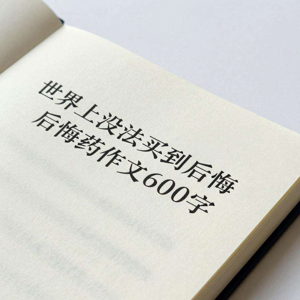 世界上没法买到后悔药作文600字 世界上没法买到后悔药作文600字第二张图
