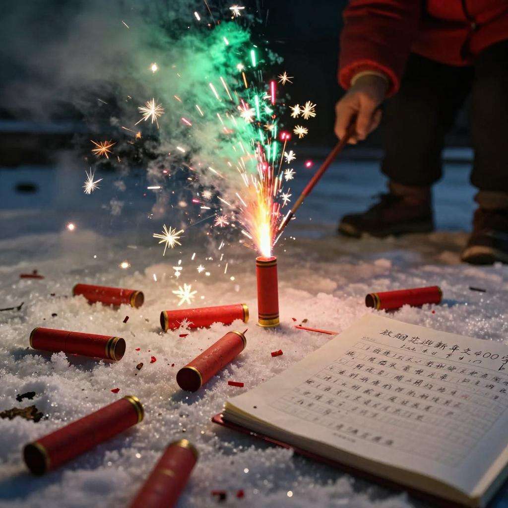 放烟花迎新年作文400字 放烟花迎新年作文400字第二张图