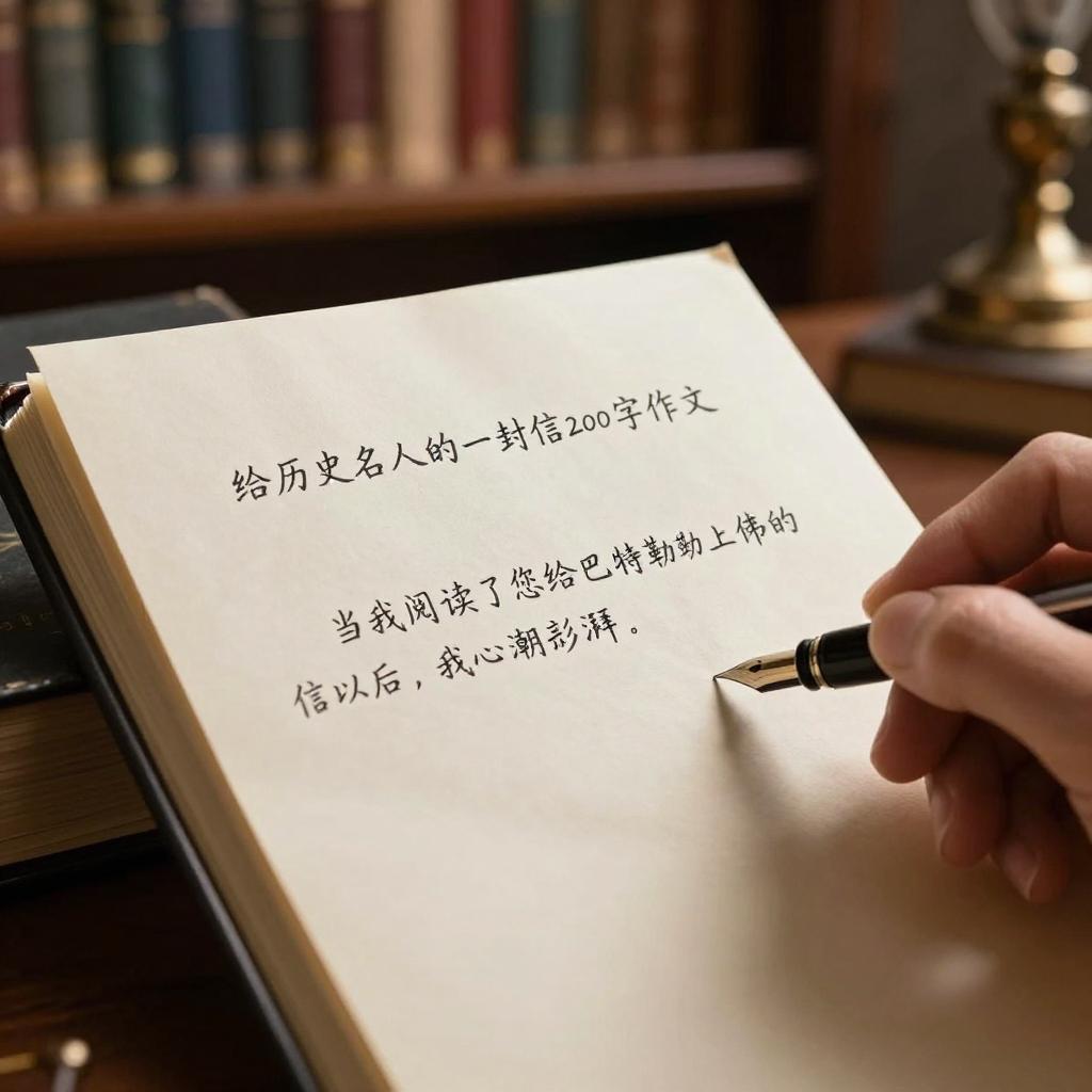 给历史名人的一封信200字作文 给历史名人的一封信200字作文第三张图