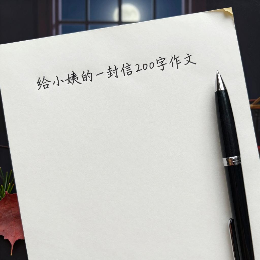 给小姨的一封信200字作文 给小姨的一封信200字作文第三张图