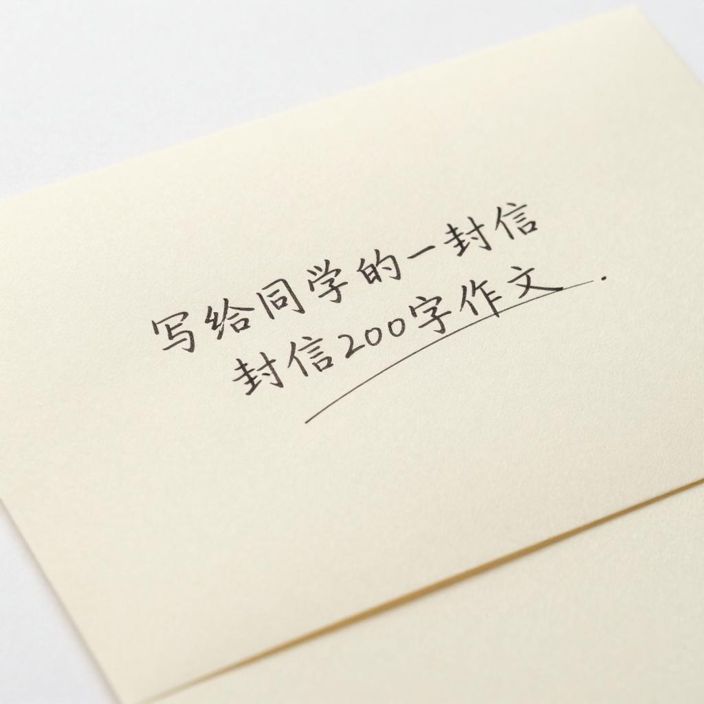 写给同学的一封信200字作文 写给同学的一封信200字作文第二张图