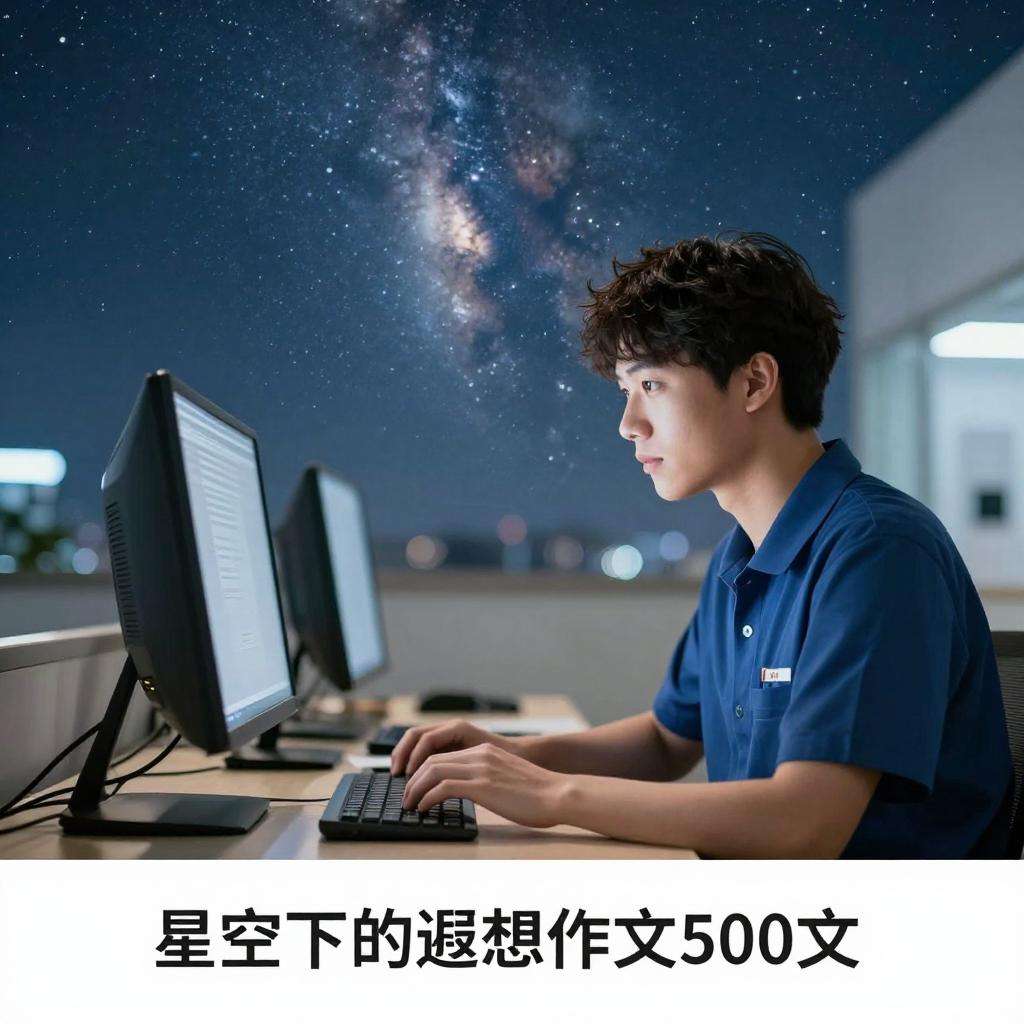 星空下的遐想作文500字第一张图