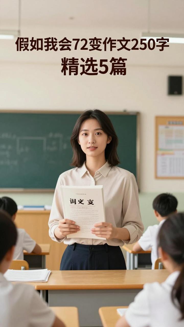 假如我会72变作文250字(精选5篇) 假如我会72变作文250字(精选5篇)第三张图