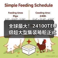 全球最大!24100TEU级超大型集装箱船正式交付(图3) 全球最大!24100TEU级超大型集装箱船正式交付(图3)