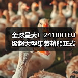 全球最大!24100TEU级超大型集装箱船正式交付(图2) 全球最大!24100TEU级超大型集装箱船正式交付(图2)