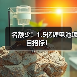 名额少!1.5亿锂电池项目招标!(图4) 名额少!1.5亿锂电池项目招标!(图4)