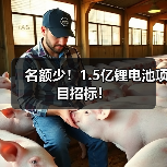 名额少!1.5亿锂电池项目招标!(图3) 名额少!1.5亿锂电池项目招标!(图3)