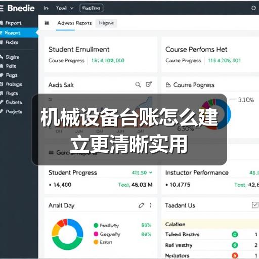 机械设备台账怎么建立更清晰实用