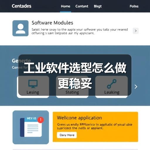 工业软件选型怎么做更稳妥