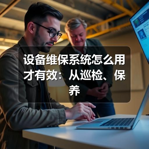 设备维保系统怎么用才有效：从巡检、保养到故障闭环的管理思路