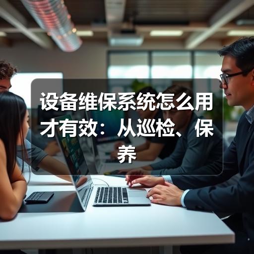 设备维保系统怎么用才有效：从巡检、保养到故障闭环的管理思路