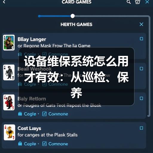 设备维保系统怎么用才有效：从巡检、保养到故障闭环的管理思路