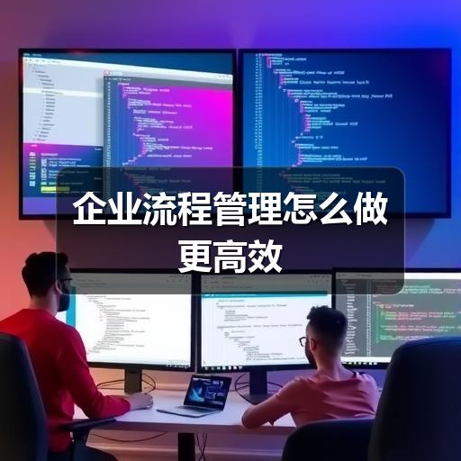 企业流程管理怎么做更高效