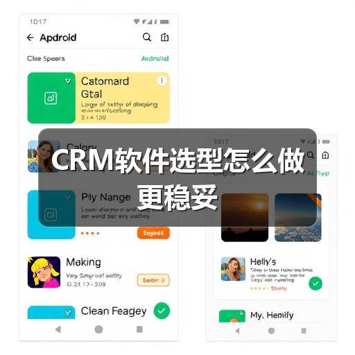 CRM软件选型怎么做更稳妥
