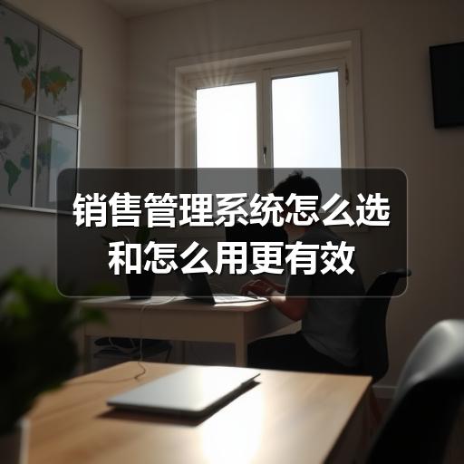 销售管理系统怎么选和怎么用更有效