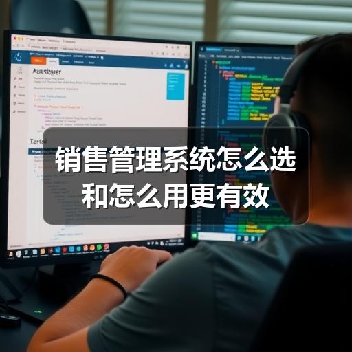 销售管理系统怎么选和怎么用更有效