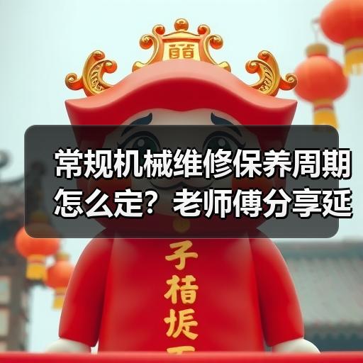 常规机械维修保养周期怎么定？老师傅分享延长设备寿命的实操经验