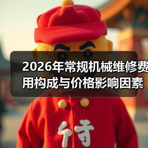 2026年常规机械维修费用构成与价格影响因素分析