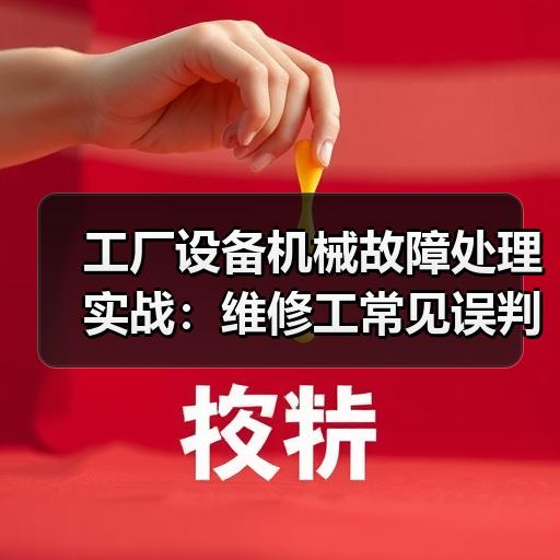 工厂设备机械故障处理实战：维修工常见误判与排查思路